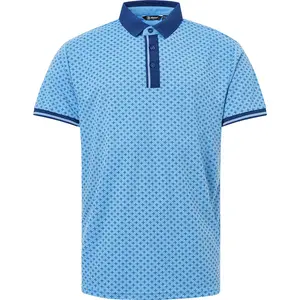 Поло с коротким рукавом Abacus Golf Dunsten, синий
