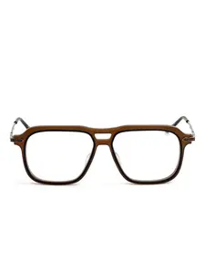 Очки в квадратной оправе Matsuda, коричневый