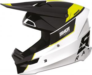 Мотокроссовый шлем Shot furious scope, Black/White/Yellow