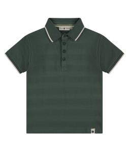 Футболка-поло с короткими рукавами и текстурированной полоской для мальчиков, цвет бутылочно-зеленый Babyface, Bottle Green