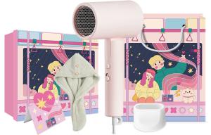 Фен для волос с отрицательными ионами H101 Mi, H101 Pink Festive Dry Hair Box