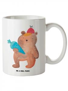 Кружка XL Bear School Cone без слов, белый цвет Mr. & Mrs. Panda