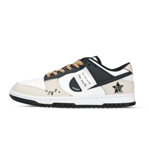 Nike Dunk Black White, Stars Macbee устойчивые к истиранию и скольжению низкие кроссовки для скейтбординга Unisex Khaki
