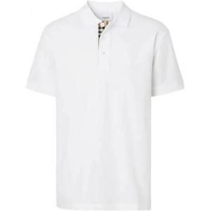 Весна-Лето 2023 Мужская Повседневная Короткая Поло Футболка Белый Burberry