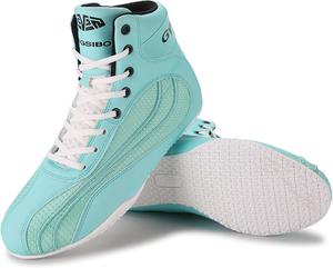 Профессиональные боксерские ботинки для мужчин и женщин, для соревнований, тренировок, борьбы, легкие, нескользящие, высокие, спортивные, фитнес-ботинки, обувь для тяжелой атлетики и тхэквондо Generic, синий