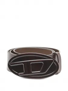 Ремень B-1DR с овальной пряжкой DIESEL, коричневый