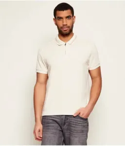 Поло МОРАЛЕС regular fit Guess Jeans, бежевый