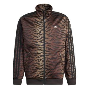 Толстовка с капюшоном на молнии ADIDAS ORIGINALS Firebird, Brown/Brocade