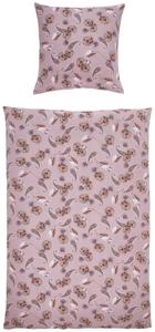 Estella Постельное белье из фланели, 135x200 см, розовый узор «пейсли»