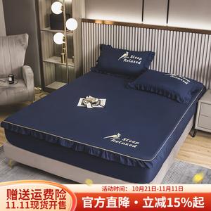 Boyang Простыня на резинке 120х200 см, однотонная, цвет Navy