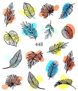 Водные наклейки для ногтей - №448, Raisin