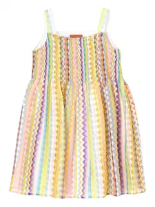Платье с принтом Missoni Kids, желтый