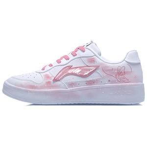 Понтонные лодки, амортизация, устойчивость к истиранию, повышающие высоту лоу-топ скейтборд кроссовки унисекс LINING, розовый