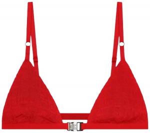 Бюстгальтер Givenchy 4G Monogram Triangle Bra, красный