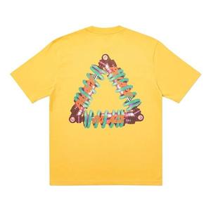 Футболка PALACE Tri-Pumping Pattern Printing Short Sleeve Unisex Yellow, желтый