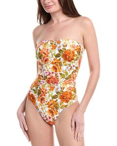 Цельный купальник-бандо Monte and Lou Evie со сборками Monte And Lou, белый