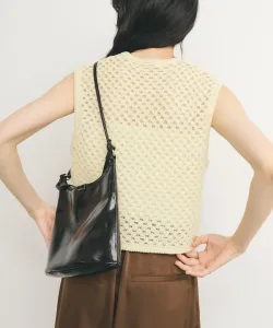 Жилет из сетчатой пряжи с петлями Kbf, цвет Yellow