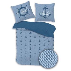 Комплект постельного белья MTOnlinehandel Anker maritim, 135x200x1 см, синий