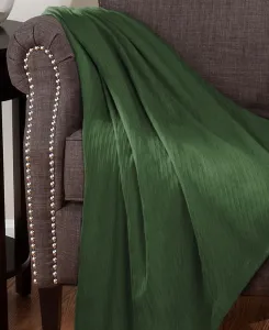 Хлопковое всесезонное одеяло с ромбовидным узором, размер King Superior, зеленый