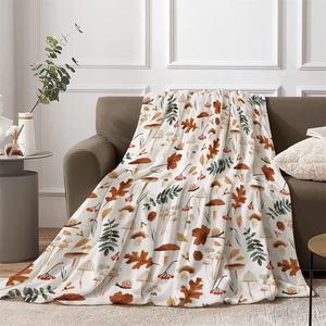 Одеяло с принтом Housay, белый / зеленый