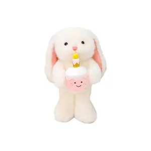 Плюшевая кукла Amy Bunny Dolls высота 35 см DAKUTU, белый