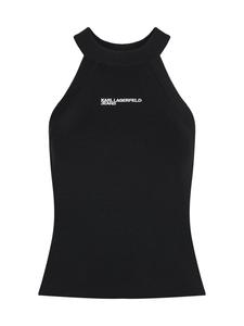 KARL LAGERFELD JEANS Вязаный топ черного цвета