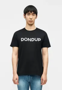 Футболка с обычным принтом Dondup, Black