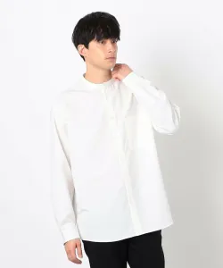 Рубашка с воротником-стойкой, напоминающим шерсть Comme Ca Ism, цвет White
