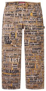 Брюки Supreme x Dash Snow Double Knee Painter Pant, мультиколор