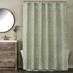 Тканевая занавеска для душа Sonoma Goods For Life Flower Buds, зеленый