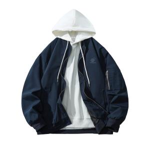 LIVINGTOWN Куртка Unisex, Navy Blue Coat+White Sweatshirt