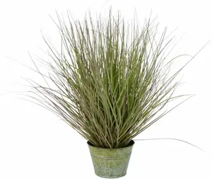 И.ГЕ.А. Искусственное растение "травяной куст" I.GE.A. 35х52 см, зеленый/красный