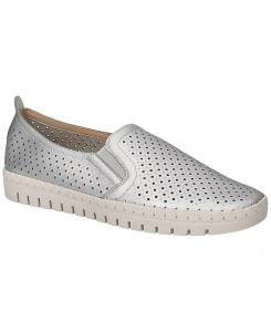 Женские свежие кроссовки Slip On Easy Street, серебряный