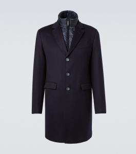 Кашемировое пальто Herno, Blu Scuro