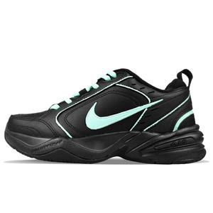 Nike Air Monarch 4 Противоскользящие Низкие Массивные Кроссовки Унисекс Черные
