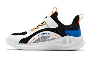 QIAODAN Нескользящие и износостойкие дышащие низкие кроссовки для детей, черно-белые, для подростков