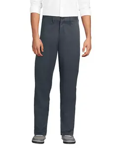 Мужские дорожные брюки-чинос Comfort Waist Classic Fit Lands' End, серый