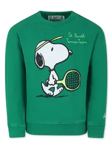 Толстовка Peanuts из коллаборации со Snoopy MC2 Saint Barth Kids, зеленый