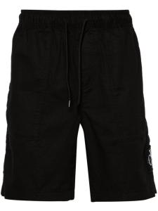 Calvin Klein Jeans шорты-бермуды из твила с нашивкой-логотипом, черный