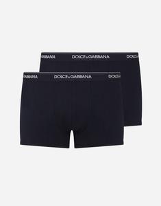 Двухупаковка боксеров из эластичного хлопка стандартного кроя Dolce & Gabbana, синий