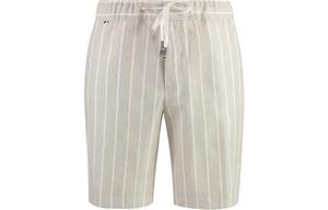 Полосатые бермуды на шнурке HUGO BOSS, бежевый