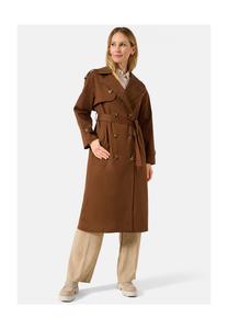 Женский тренч Грета, двубортное пальто с поясом RICANO, коричневый