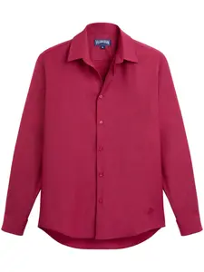 Рубашка Cool с вышивкой Turtle Vilebrequin, фиолетовый