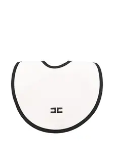 Нагрудник с вышивкой Elisabetta Franchi La Mia Bambina, белый