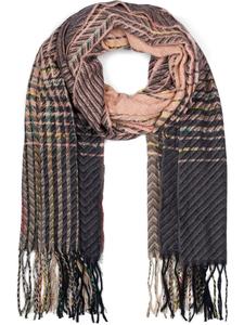 Шарф styleBREAKER, цвет altrose/dunkelgrau