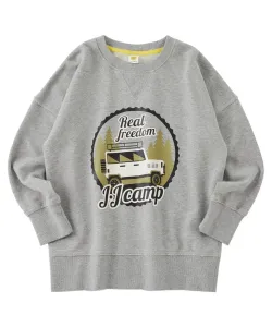 Детская толстовка JJ CAMP/(K), 100% хлопок, свободный крой, JJ CAMP, цвет Moku