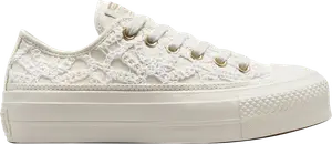 Кроссовки Wmns Chuck Taylor All Star Lift Platform Low 'Daisy Cord', белый