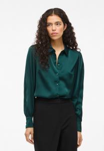 Блуза VILA VIENNA RAVENNA BALOON, Ponderosa Pine/Dark Green