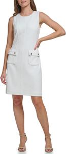 Женское мини-платье Tommy Hilfiger с жаккардовым карманом, Ivory