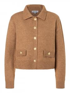 короткий, мягкий кардиган теплого верблюжьего цвета More & More
